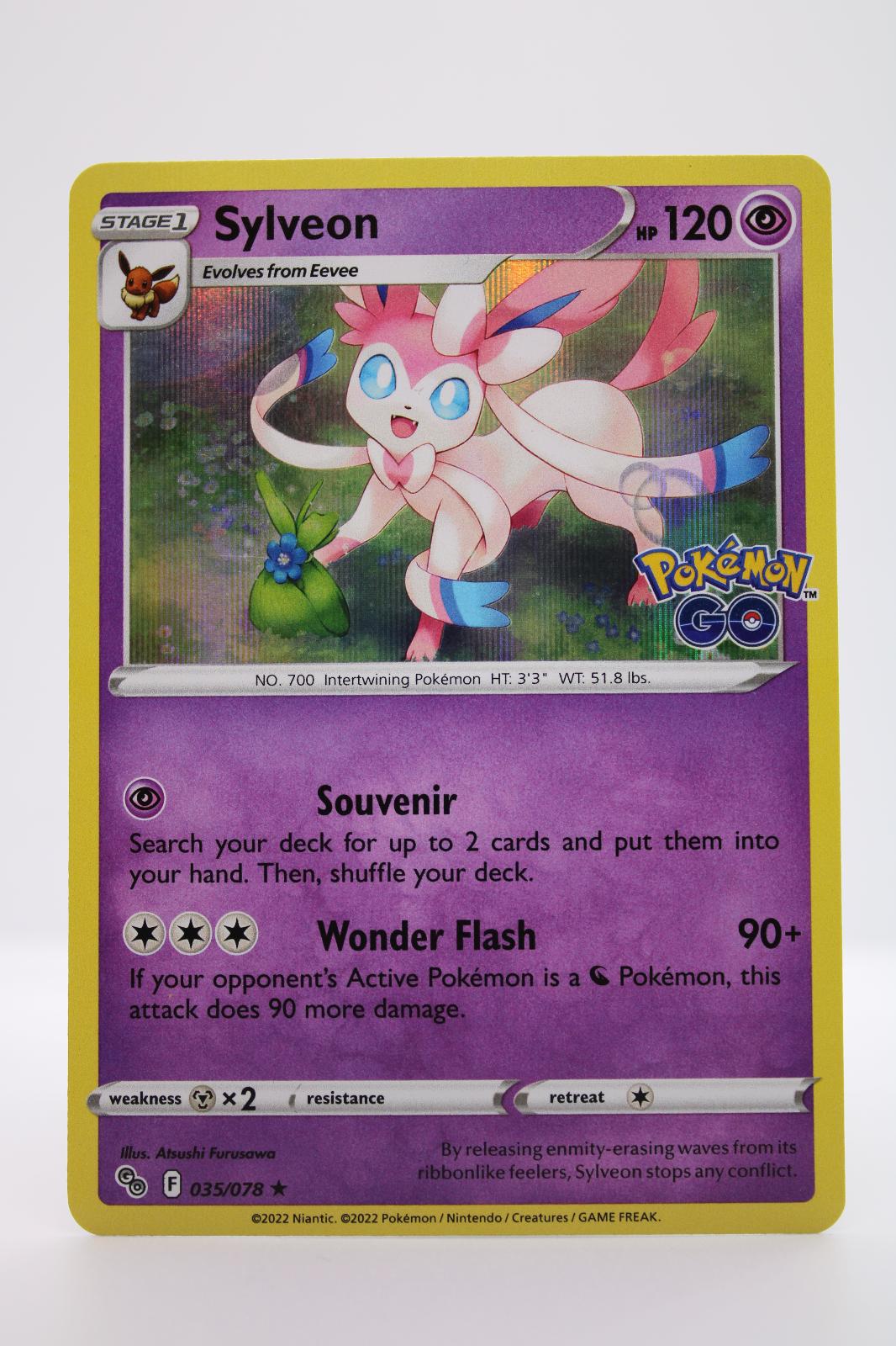 SYLVEON 035/078 HOLO RARE POKEMON GO POKEMON NM