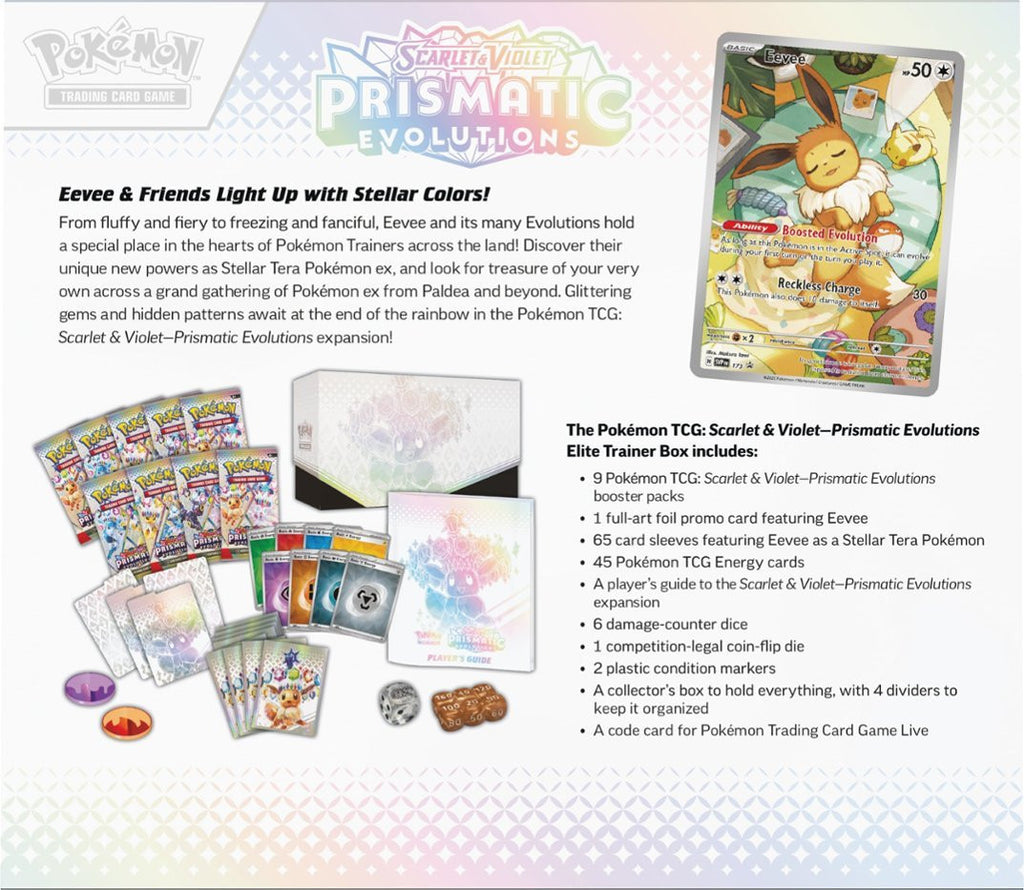 Prismatic Evolutions Elite Trainer Box - SV: Prismatic Evolutions (PRE)