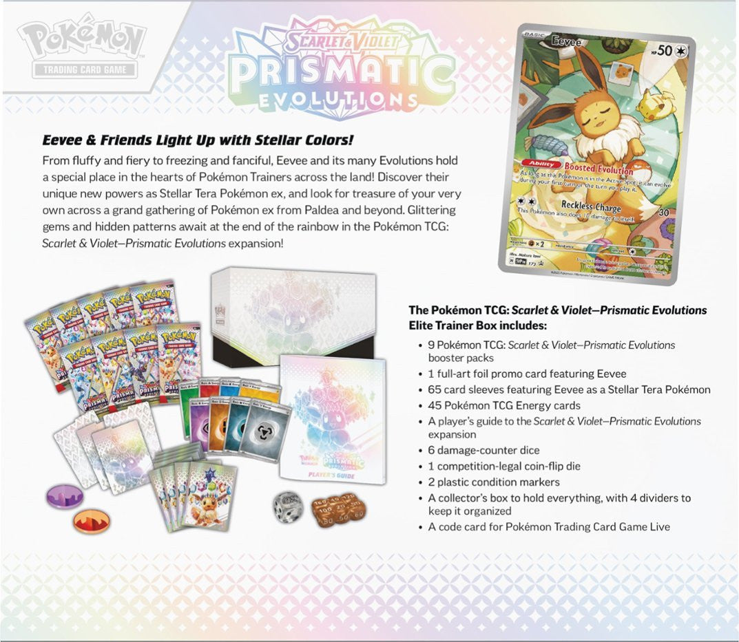 Prismatic Evolutions Elite Trainer Box - SV: Prismatic Evolutions (PRE)