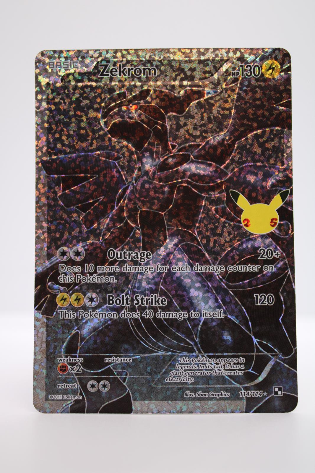 ZEKROM 114/114 CLASSIC COLLECTION CELEBRATIONS: CLASSIC COLLECTION POKEMON NM