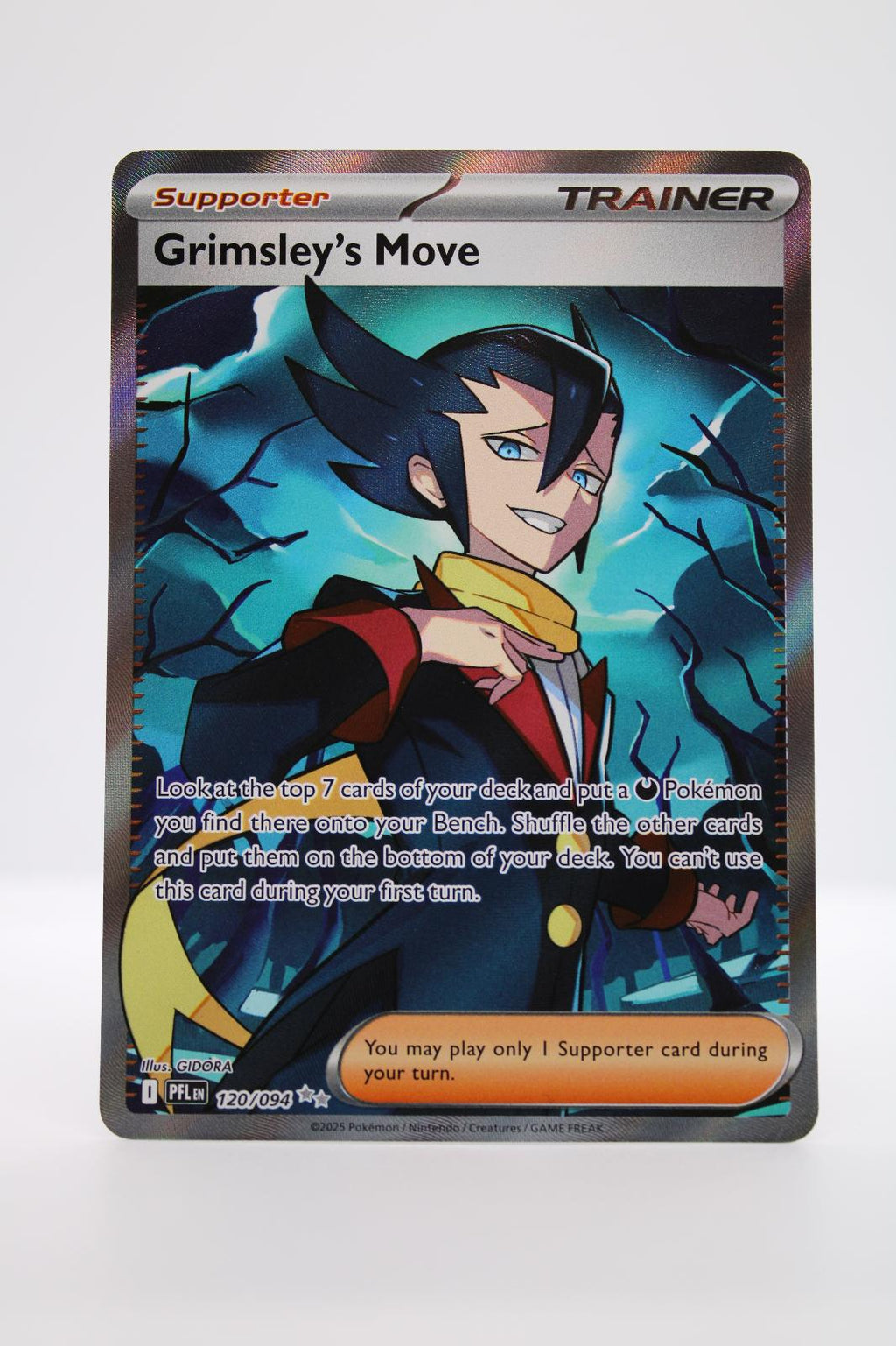 GRIMSLEY'S MOVE 120/094 ULTRA RARE PHANTASMAL FLAMES POKEMON NM
