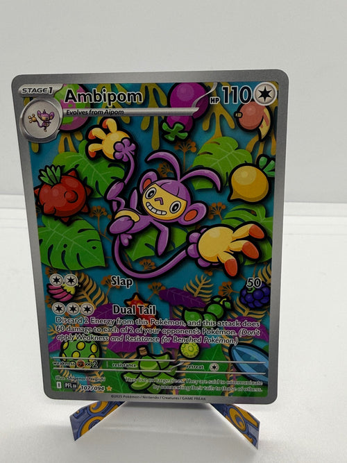 AMBIPOM 107/094 ILLUSTRATION RARE PHANTASMAL FLAMES POKEMON NM