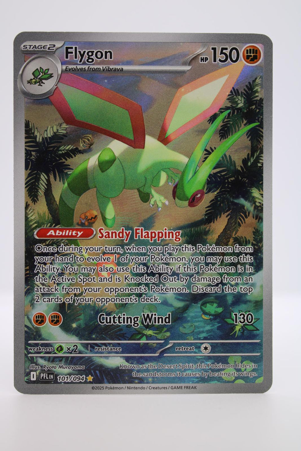 FLYGON 101/094 ILLUSTRATION RARE PHANTASMAL FLAMES POKEMON NM