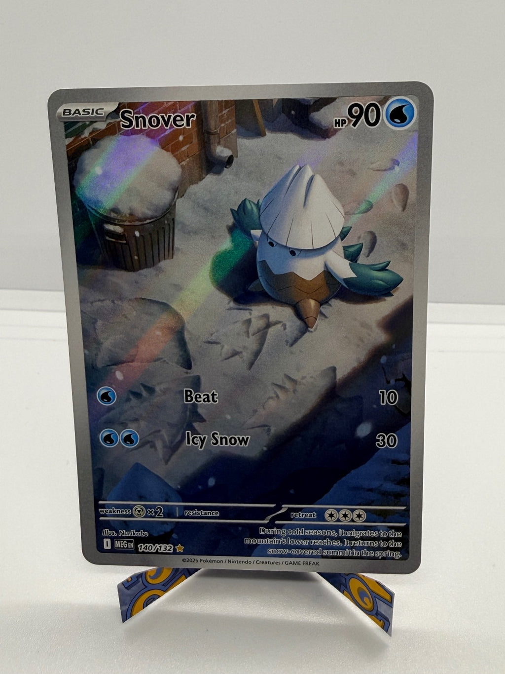 SNOVER 140/132 ILLUSTRATION RARE MEGA EVOLUTION POKEMON NM