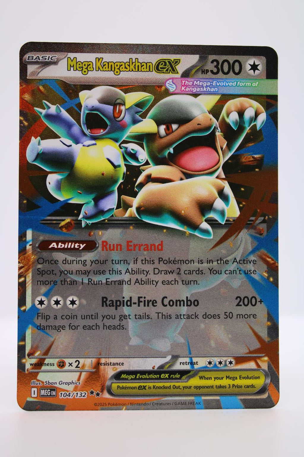 MEGA KANGASKHAN EX 104/132 DOUBLE RARE MEGA EVOLUTION POKEMON NM