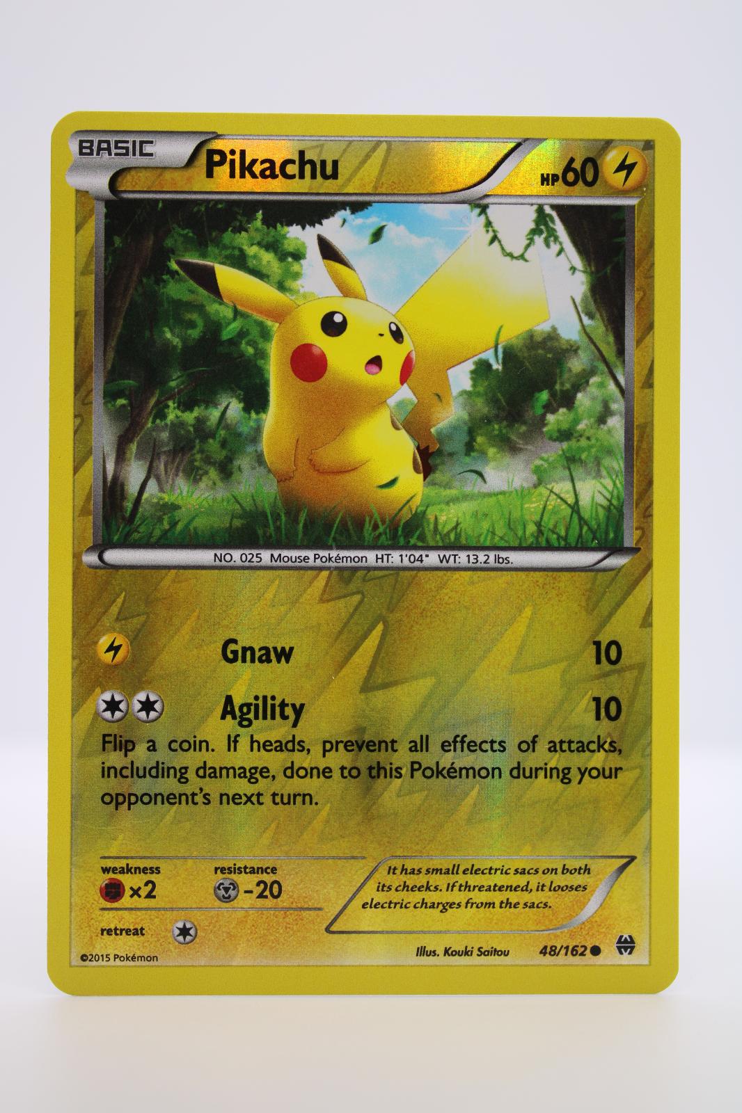 PIKACHU 48/162 COMMON BREAKTHROUGH POKEMON REVERSE HOLO LP