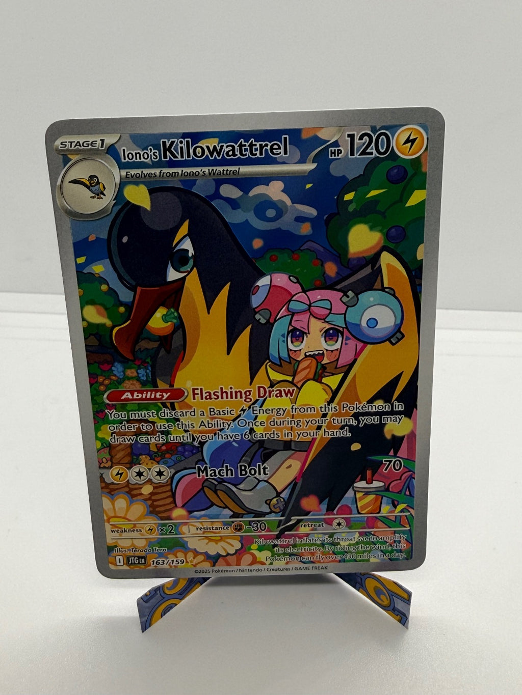 IONO'S KILOWATTREL 163/159 ILLUSTRATION RARE JOURNEY TOGETHER POKEMON NM