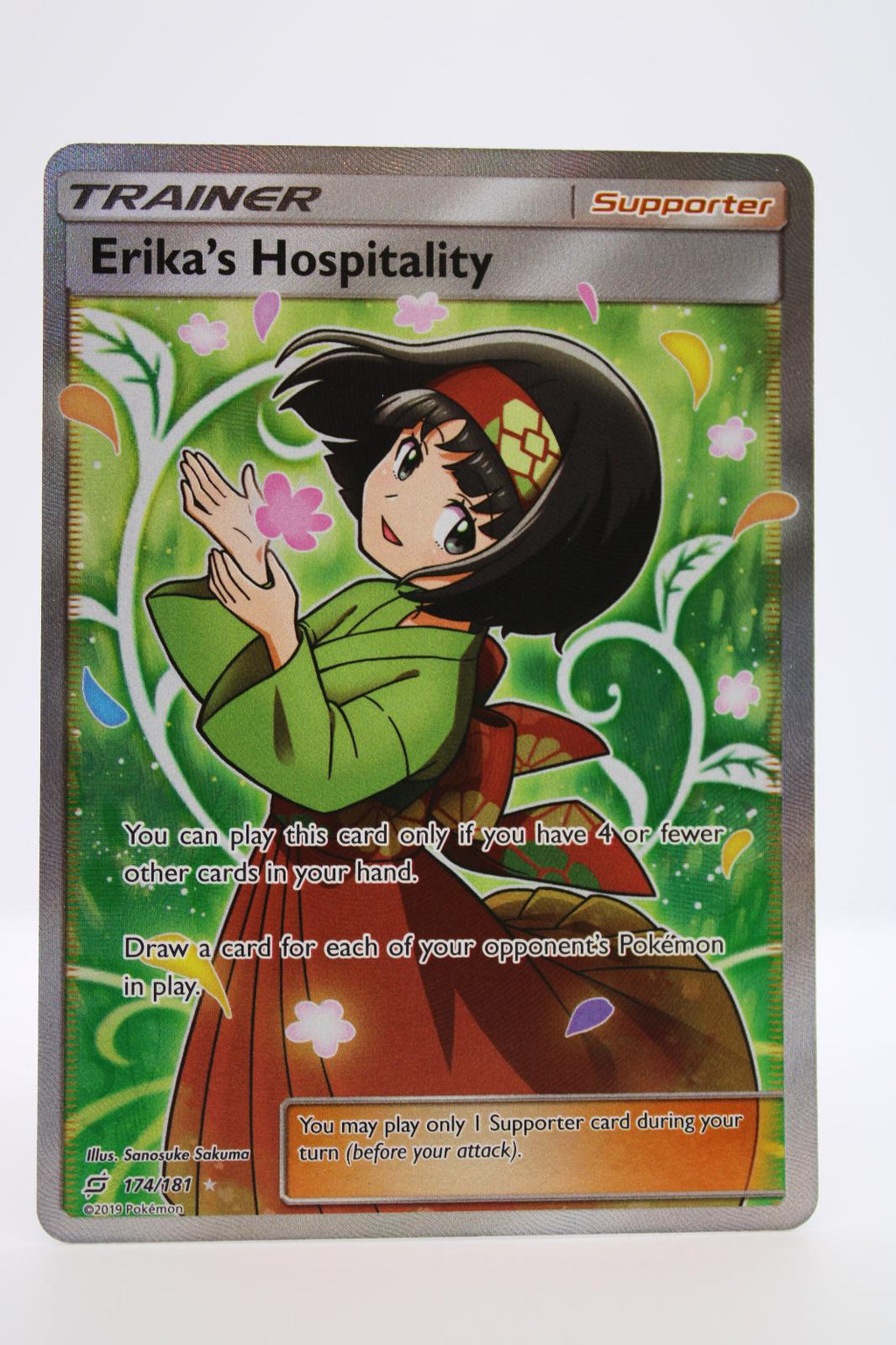 ERIKA'S HOSPITALITY 174/181 ULTRA RARE TEAM UP POKEMON NM