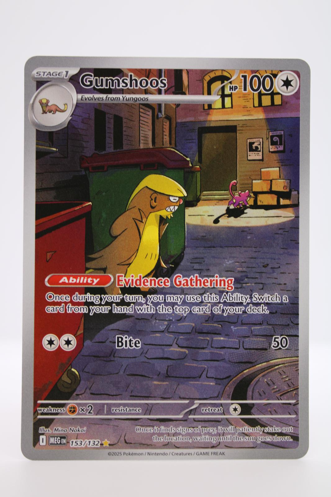 GUMSHOOS 153/132 ILLUSTRATION RARE MEGA EVOLUTION POKEMON NM