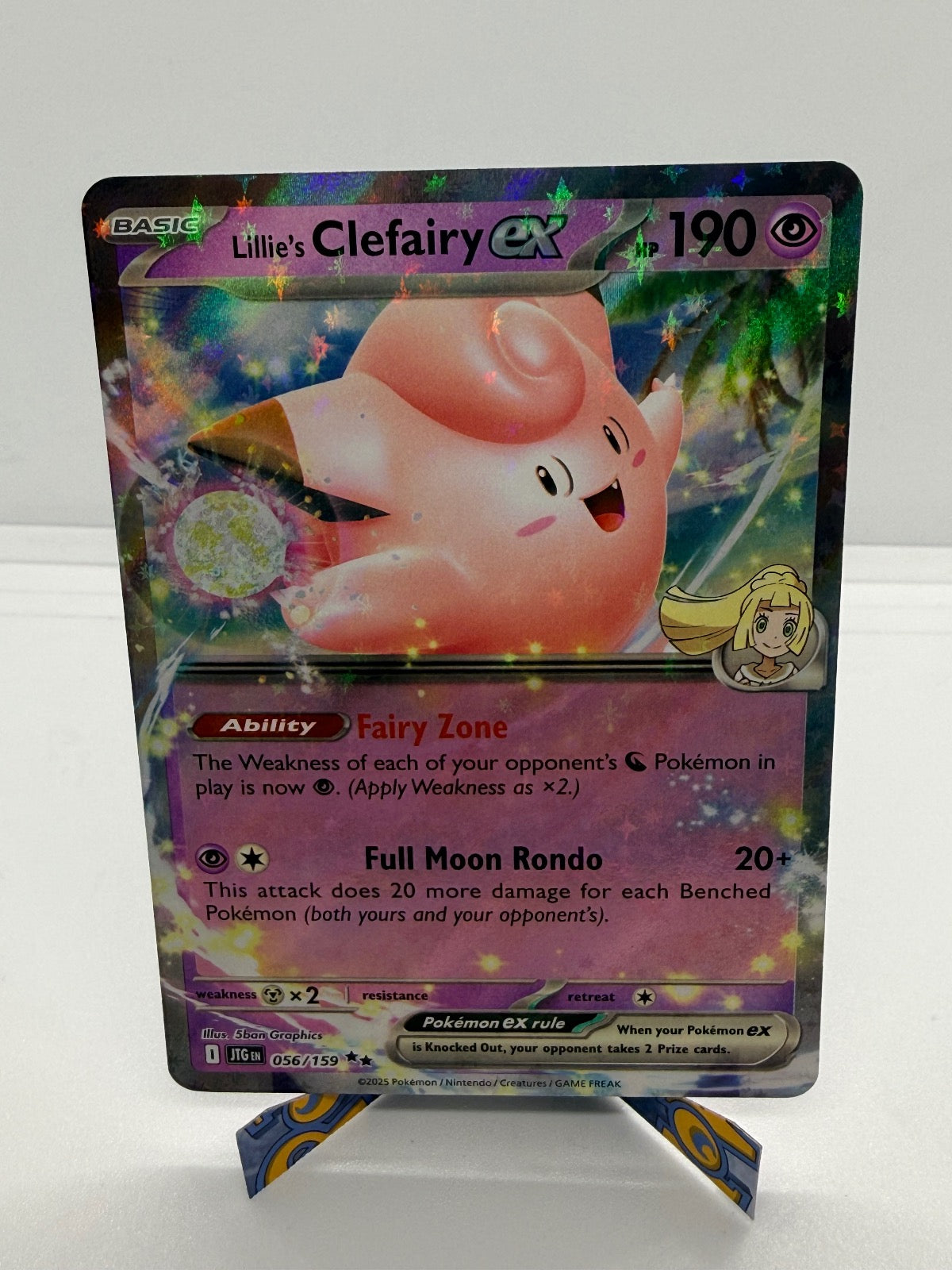 LILLIE'S CLEFAIRY EX 056/159 DOUBLE RARE JOURNEY TOGETHER POKEMON NM