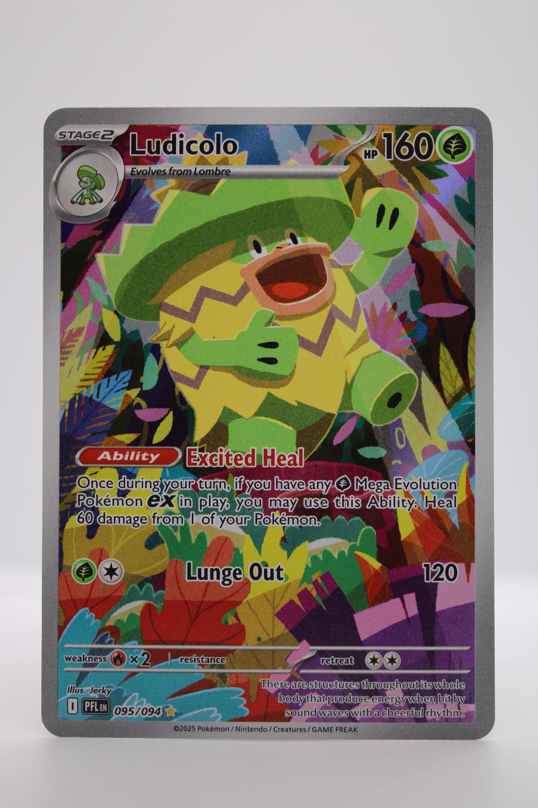 LUDICOLO 095/094 ILLUSTRATION RARE PHANTASMAL FLAMES POKEMON NM