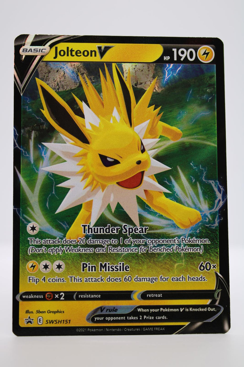 JOLTEON V SWSH151 HOLO PROMO SWORD & SHIELD PROMO POKEMON NM