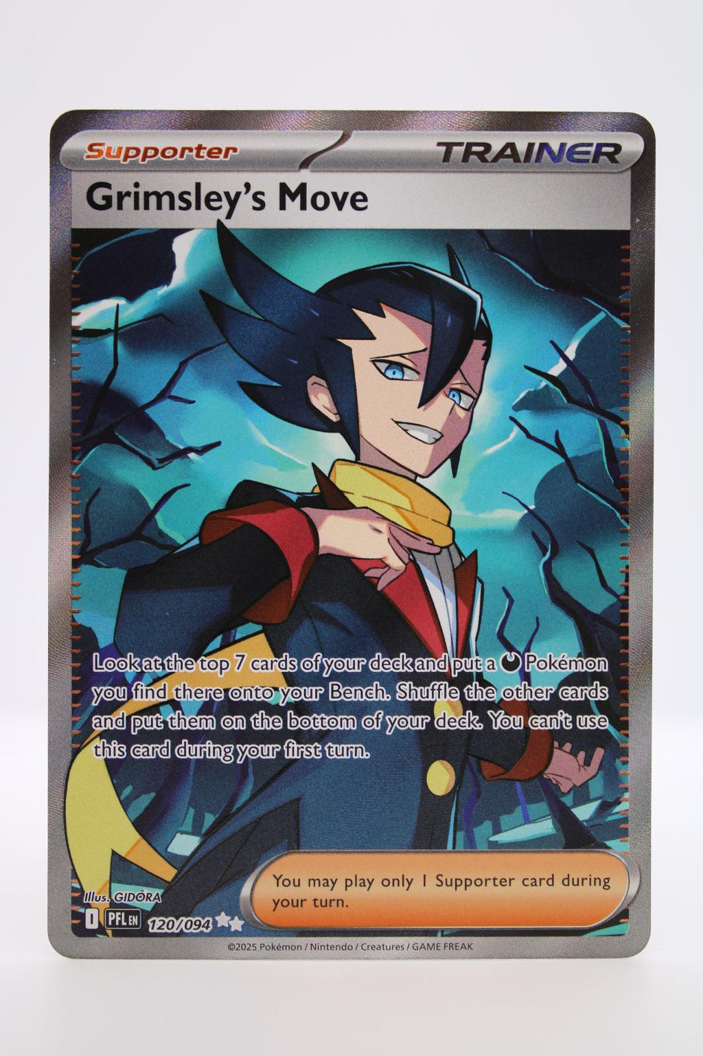 GRIMSLEY'S MOVE 120/094 ULTRA RARE PHANTASMAL FLAMES POKEMON NM