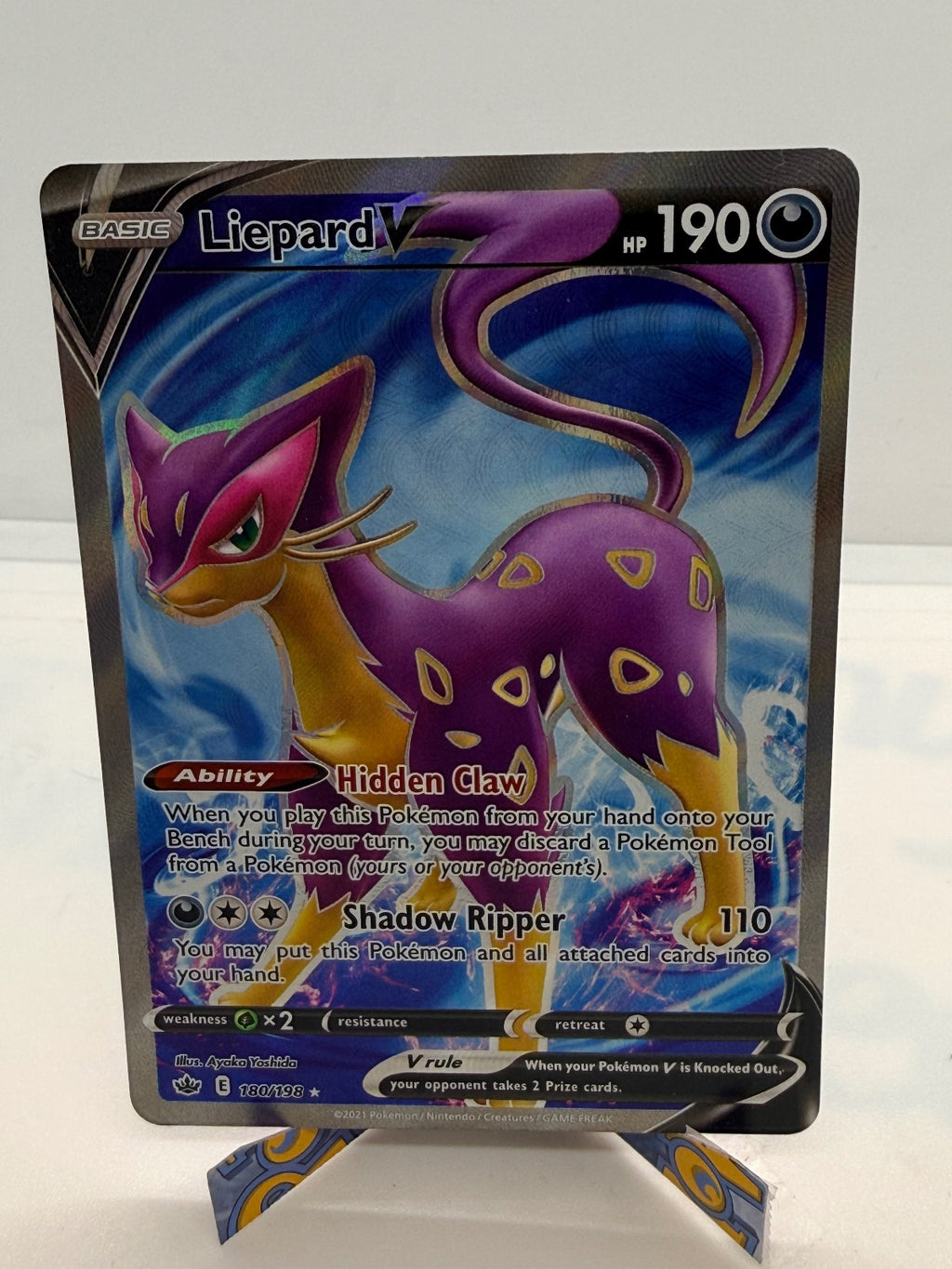 LIEPARD V 180/198 ULTRA RARE CHILLING REIGN POKEMON NM