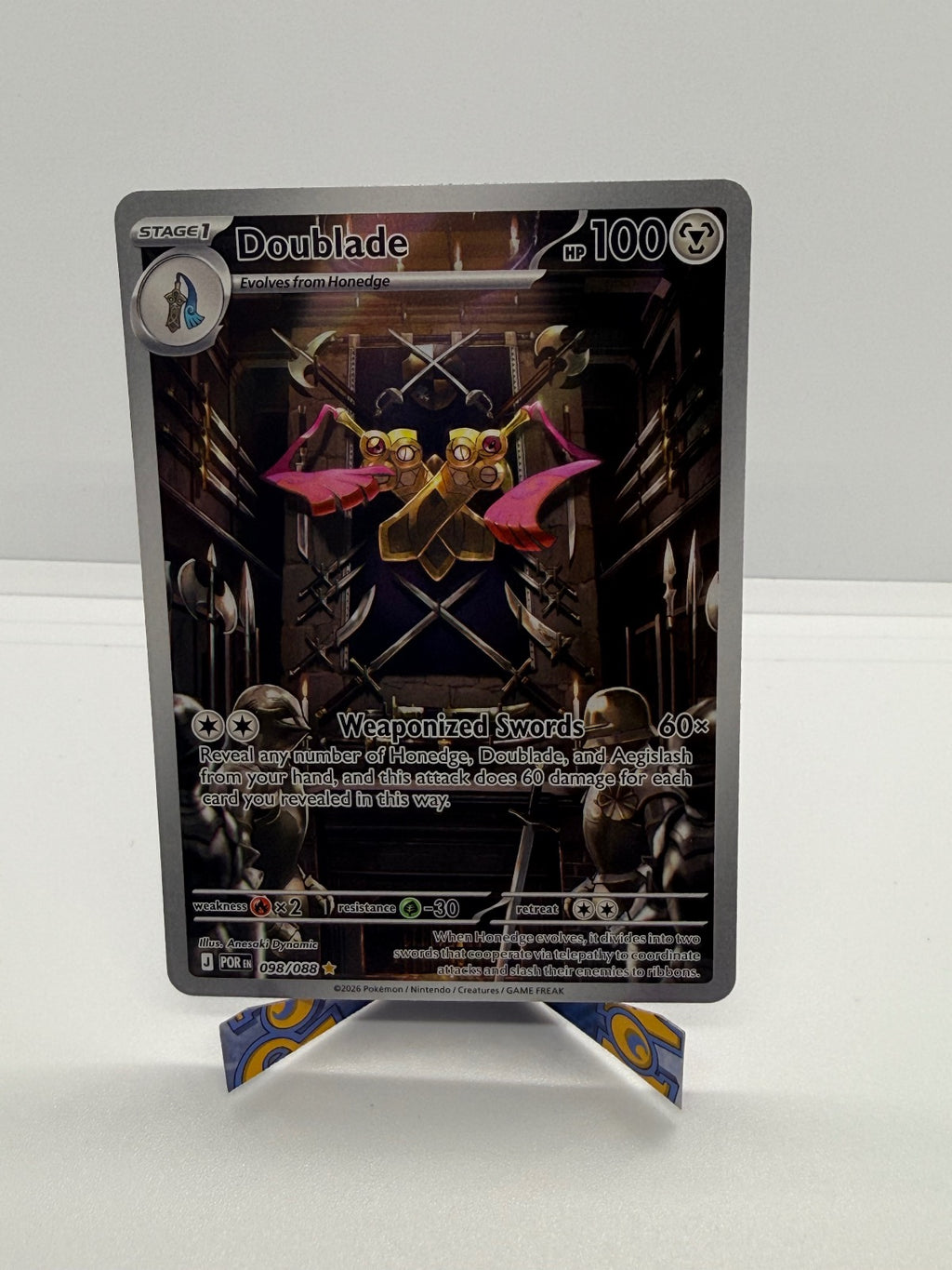 DOUBLADE 098/088 HOLO ILLUSTRATION RARE PERFECT ORDER POKEMON NM