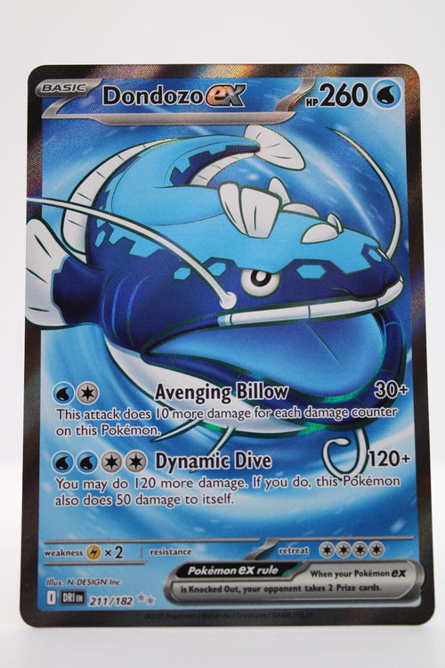 DONDOZO EX 211/182 ULTRA RARE DESTINED RIVALS POKEMON NM