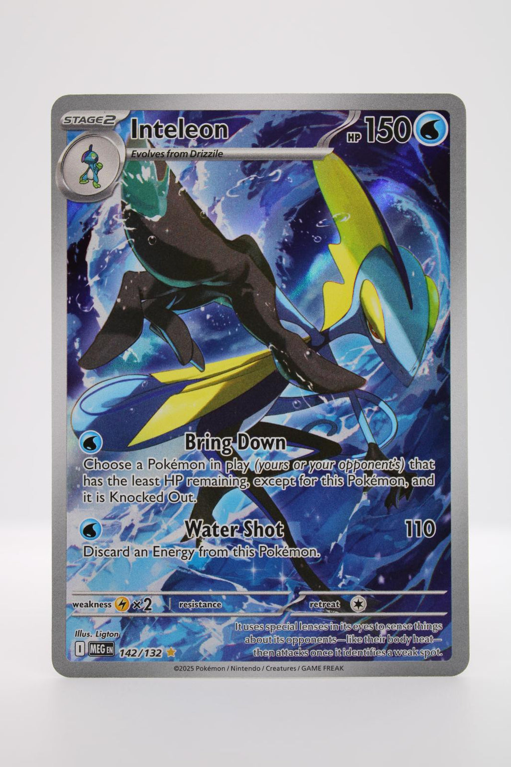 INTELEON 142/132 ILLUSTRATION RARE MEGA EVOLUTION POKEMON NM