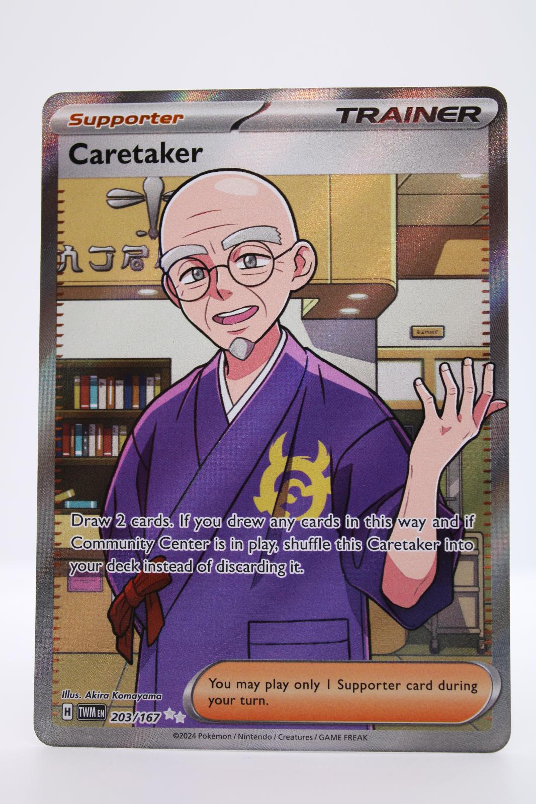 CARETAKER 203/167 ULTRA RARE TWILIGHT MASQUERADE POKEMON NM