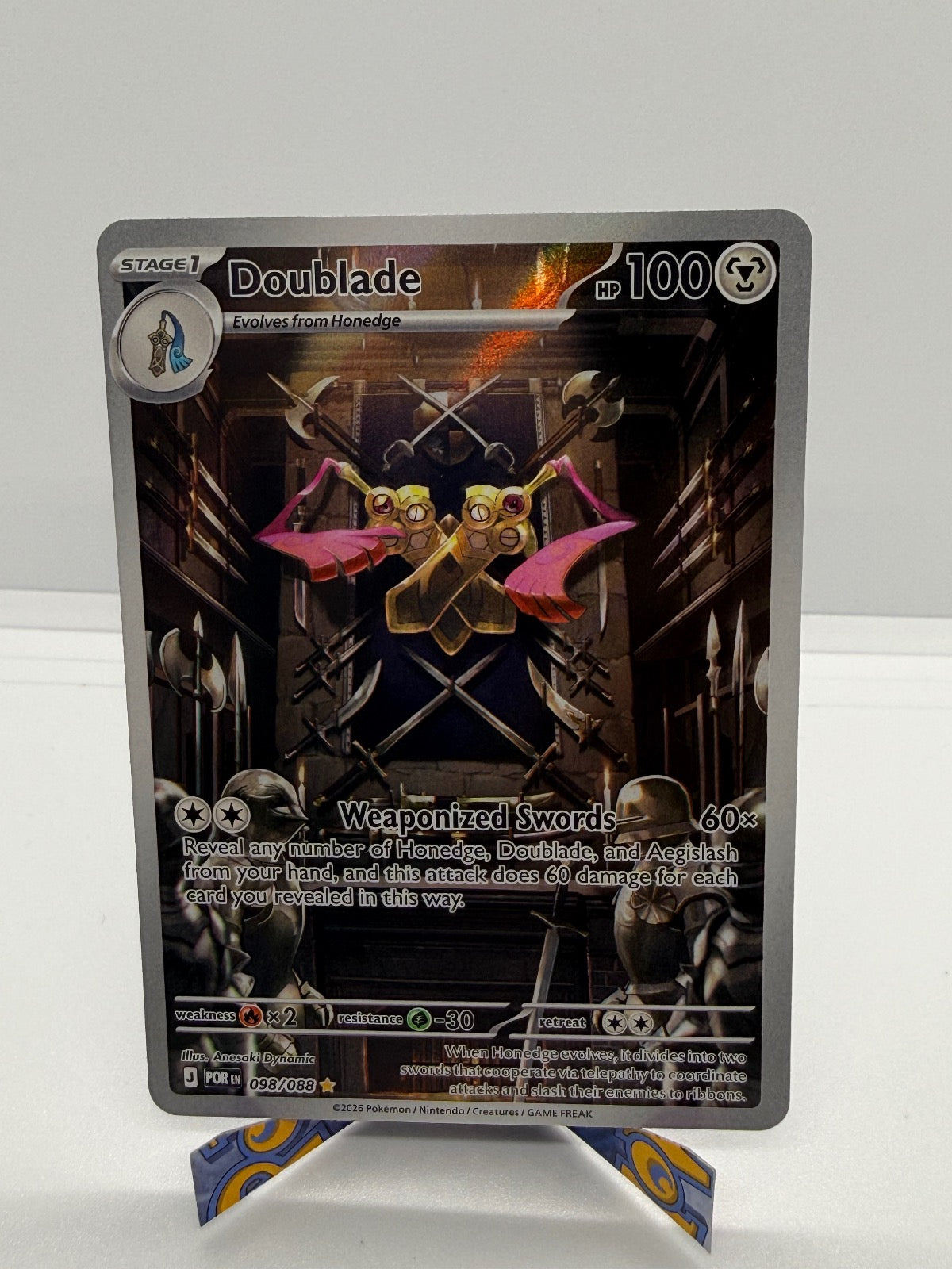 DOUBLADE 098/088 HOLO ILLUSTRATION RARE PERFECT ORDER POKEMON NM