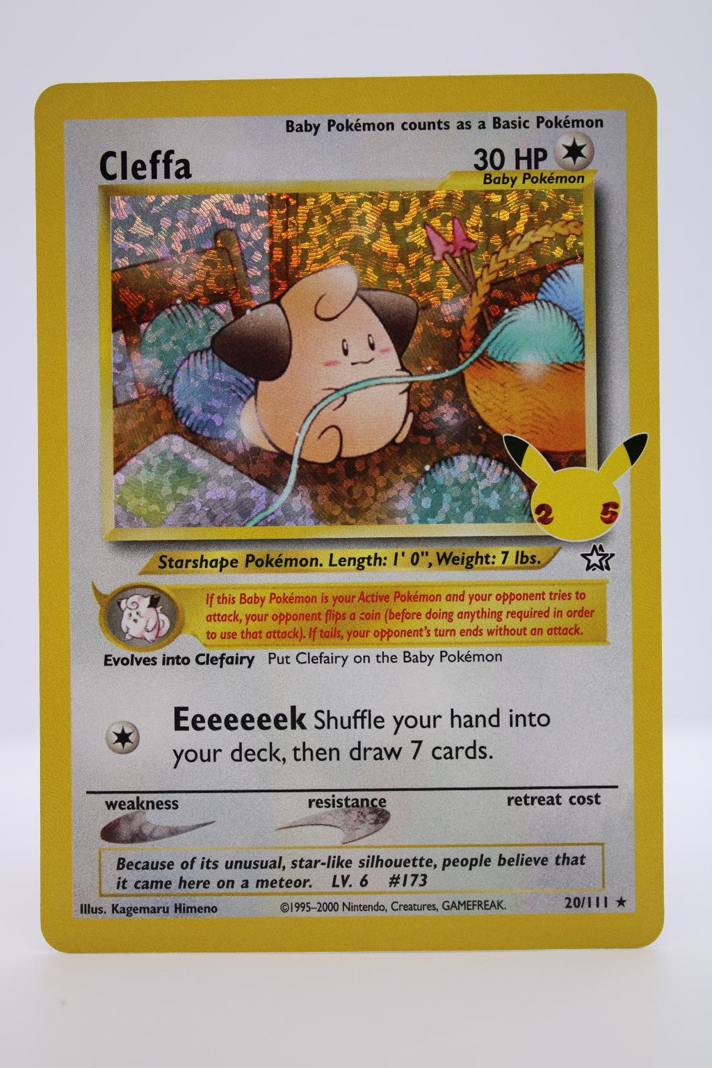 CLEFFA 20/111 CLASSIC COLLECTION CELEBRATIONS: CLASSIC COLLECTION POKEMON NM