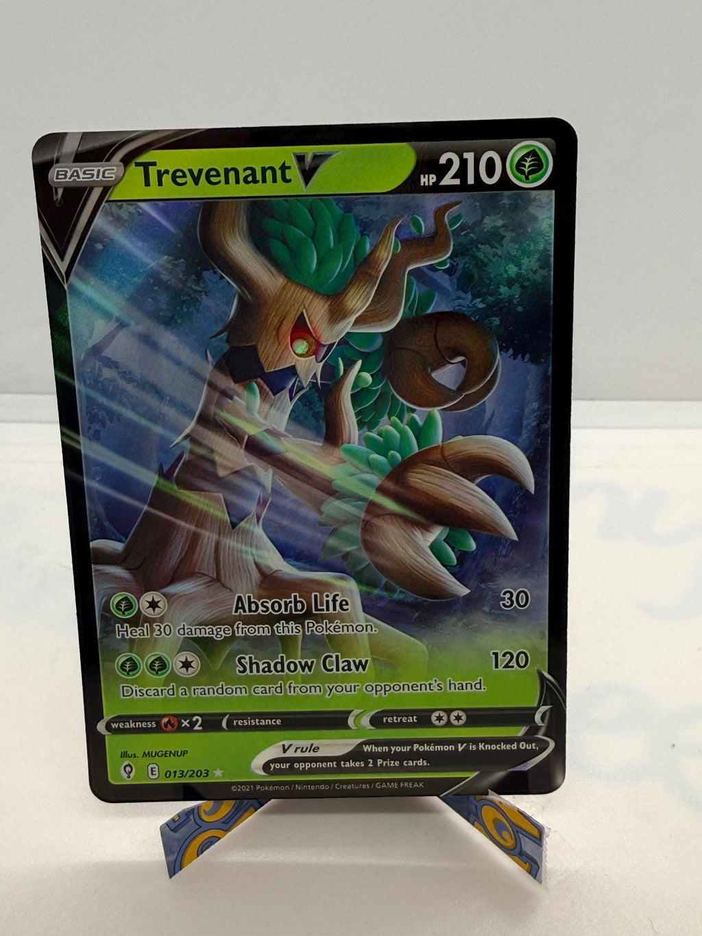 TREVENANT V 013/203 HOLO V RARE EVOLVING SKIES POKEMON NM