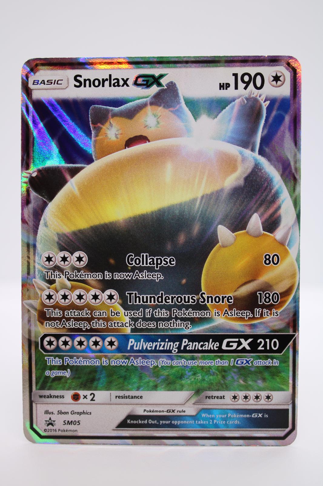SNORLAX GX - SM05 HOLO PROMO SUN & MOON PROMO POKEMON NM