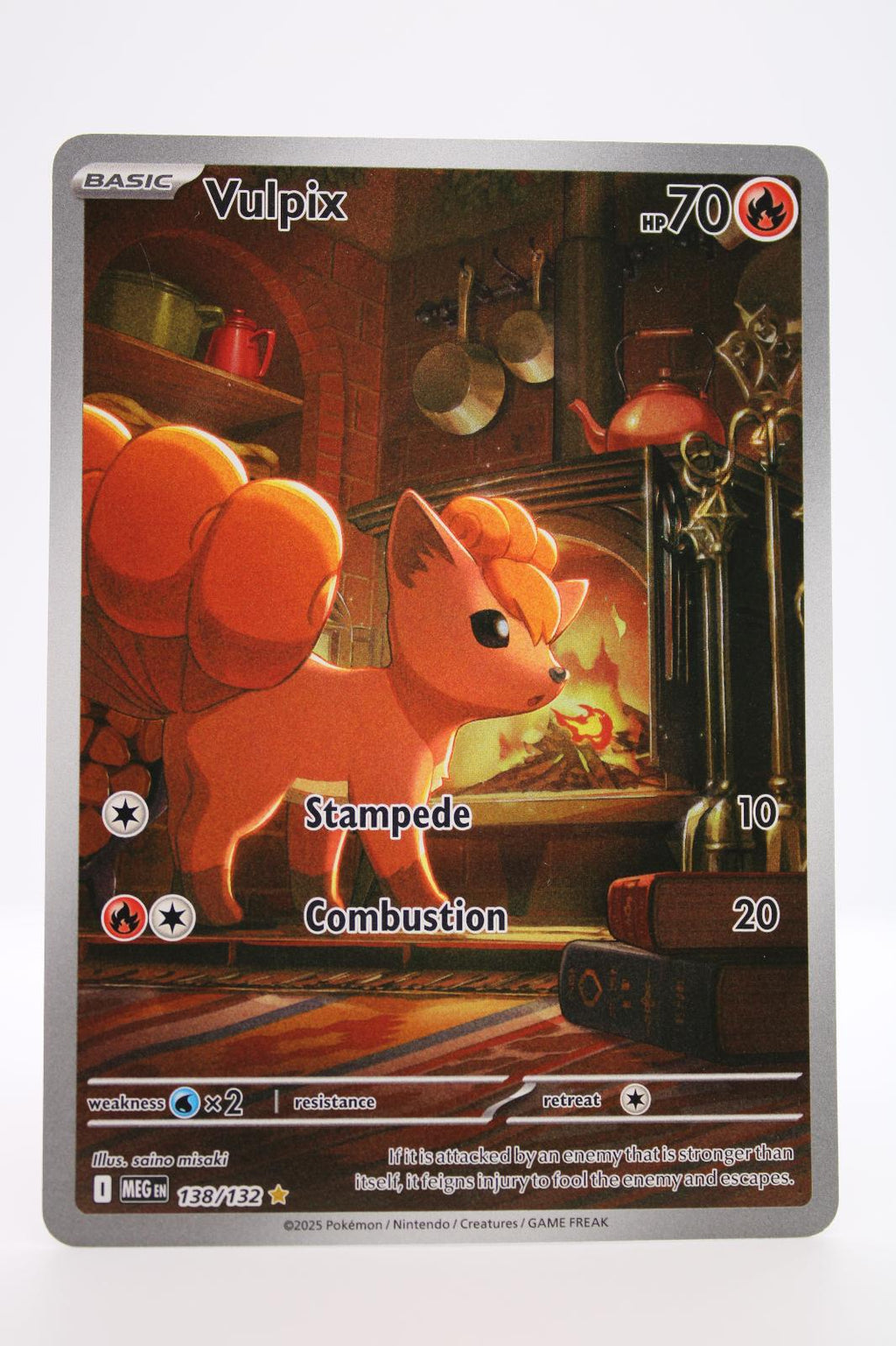 VULPIX 138/132 ILLUSTRATION RARE MEGA EVOLUTION POKEMON NM