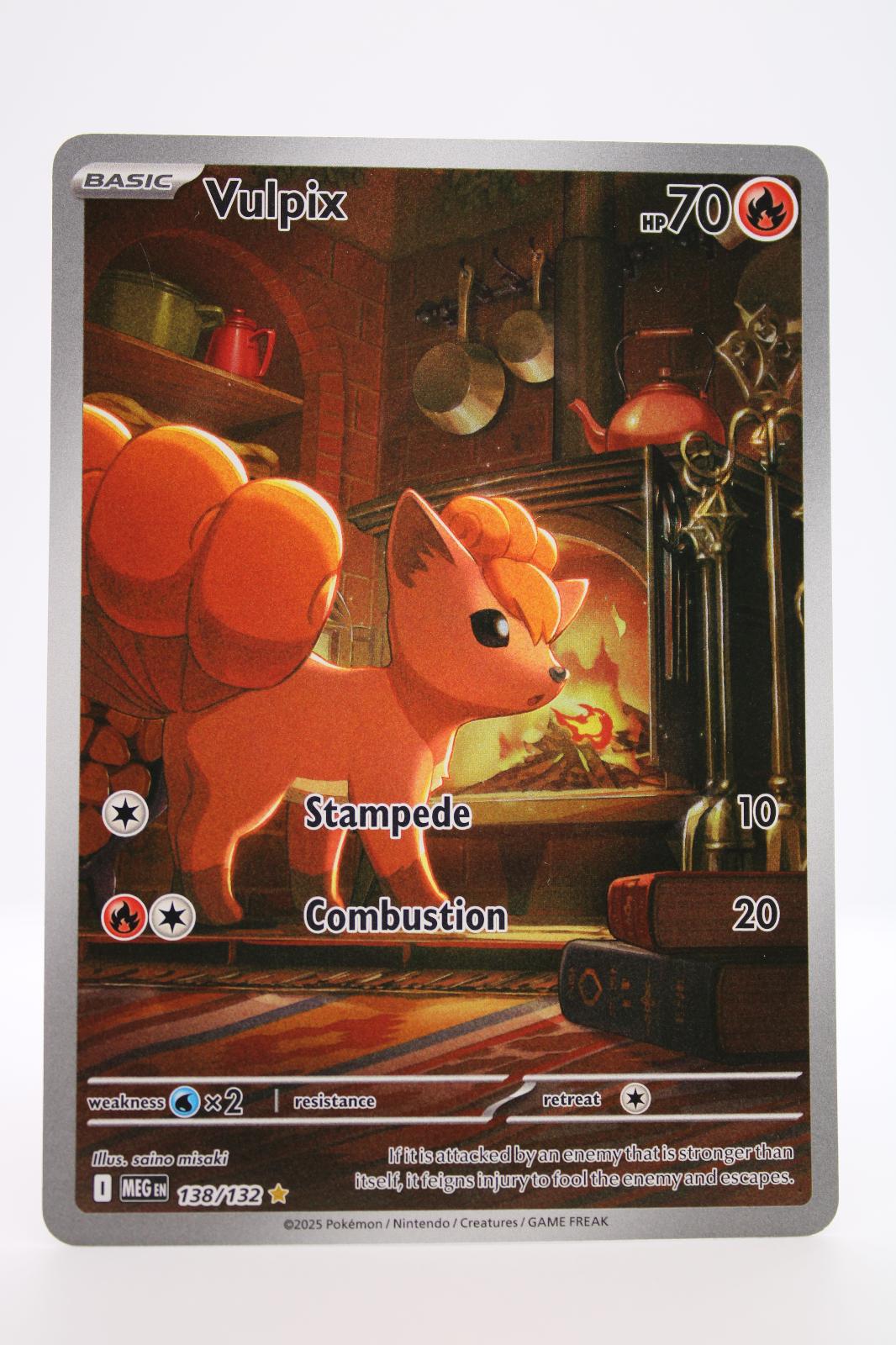VULPIX 138/132 ILLUSTRATION RARE MEGA EVOLUTION POKEMON NM