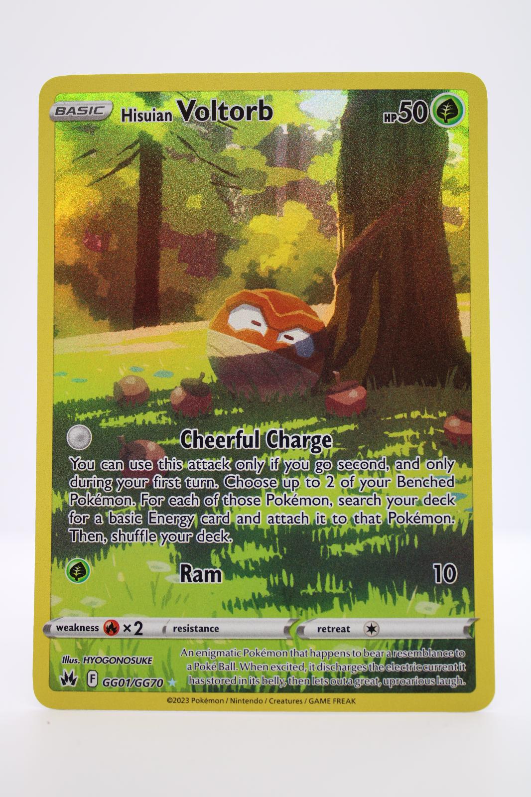 HISUIAN VOLTORB GG01/GG70 HOLO CROWN ZENITH GALARIAN GALLERY POKEMON NM