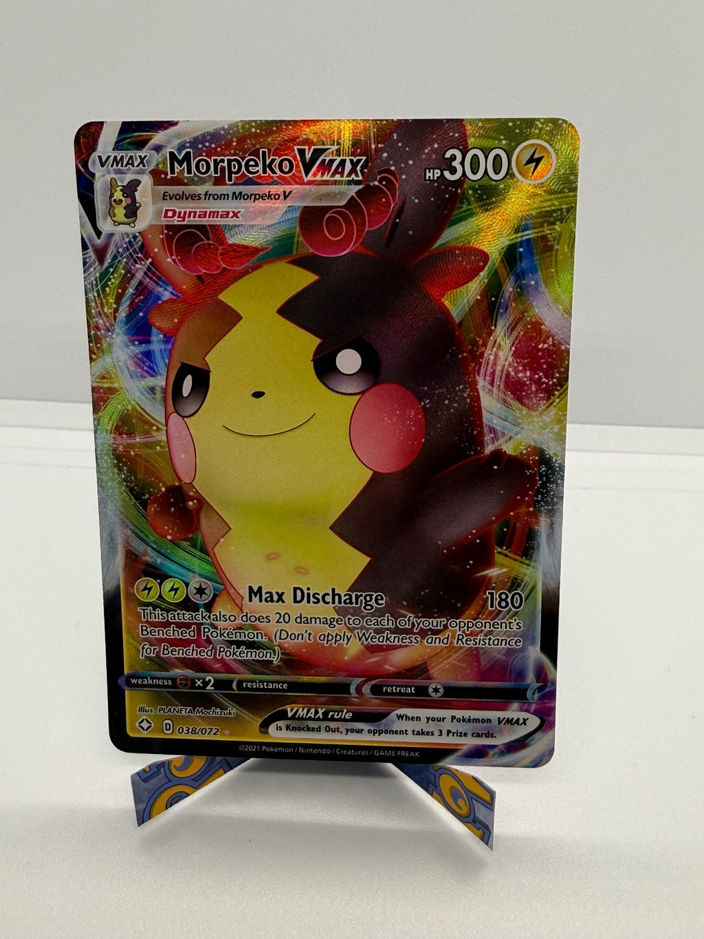 MORPEKO VMAX 038/072 HOLO VMAX RARE SHINING FATES POKEMON NM