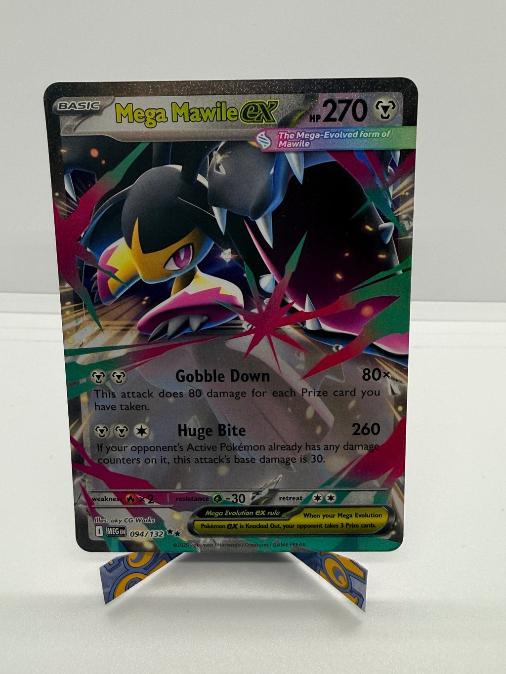 MEGA MAWILE EX 094/132 DOUBLE RARE MEGA EVOLUTION POKEMON NM
