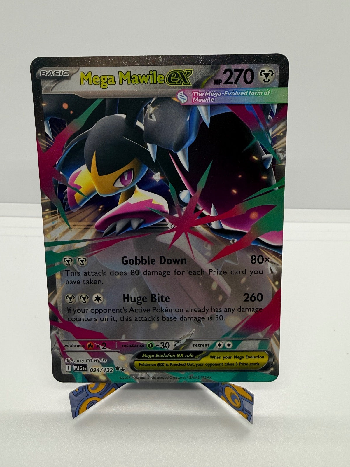 MEGA MAWILE EX 094/132 DOUBLE RARE MEGA EVOLUTION POKEMON NM