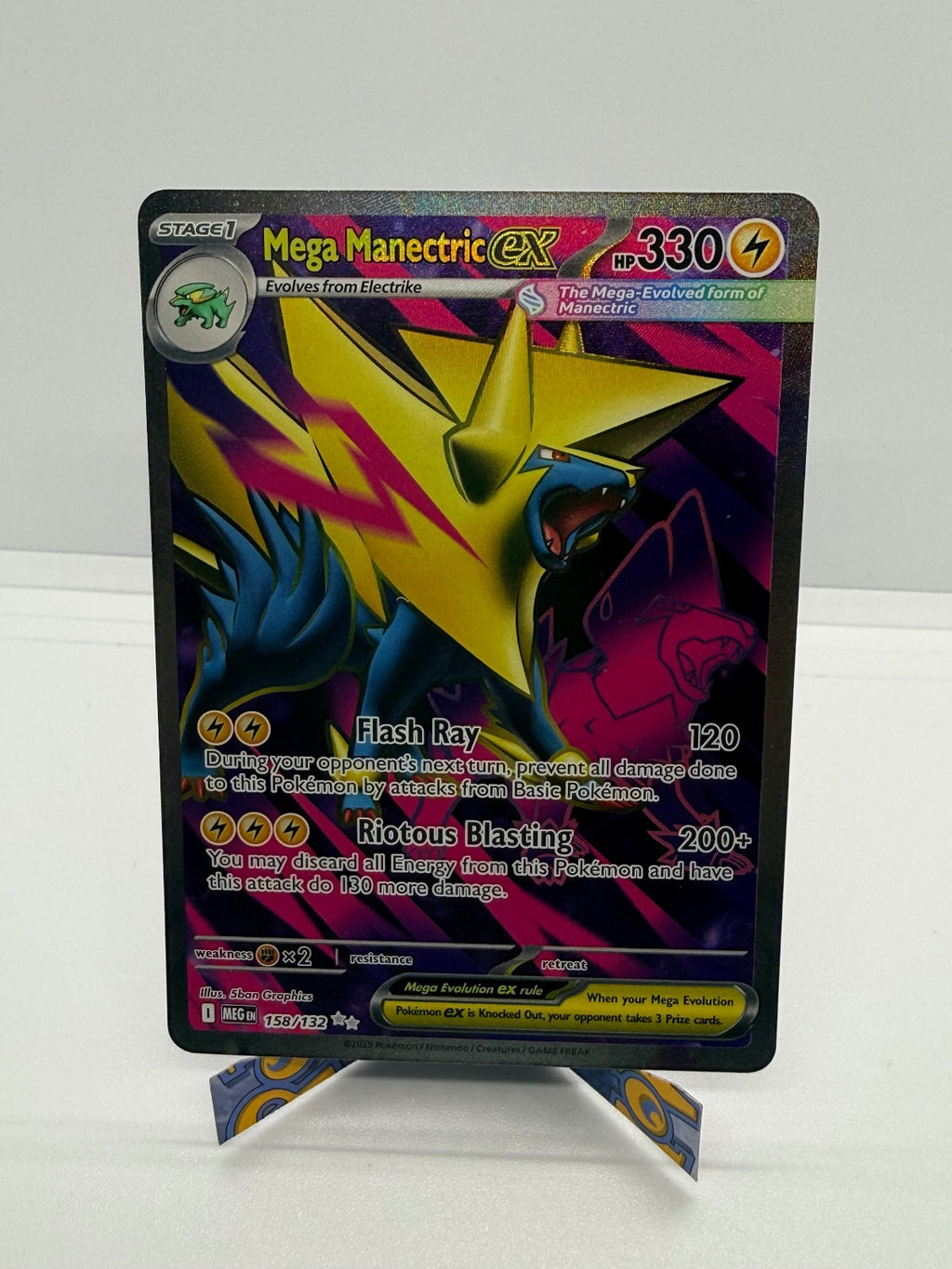 MEGA MANECTRIC EX 158/132 ULTRA RARE MEGA EVOLUTION POKEMON NM