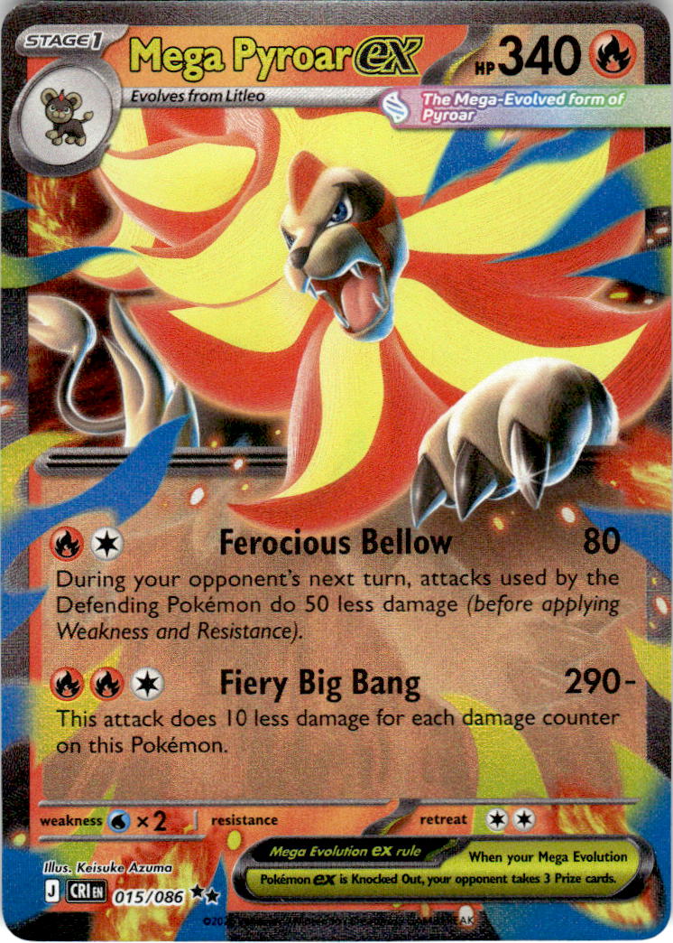 Mega Pyroar ex - 015/086