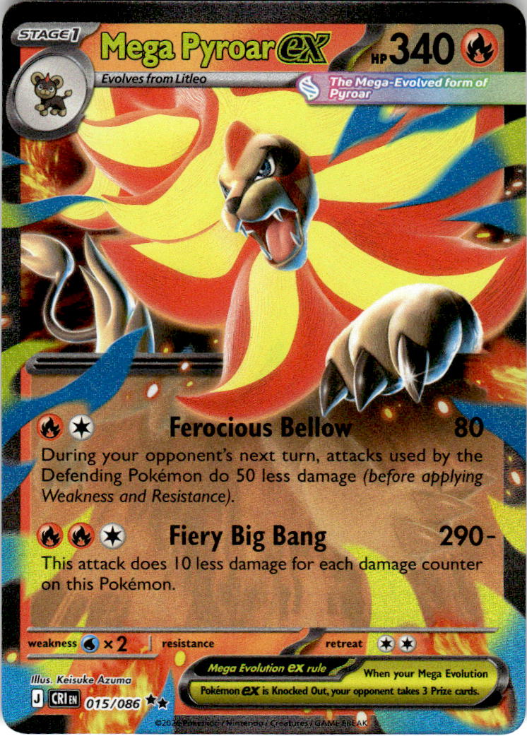 Mega Pyroar ex - 015/086